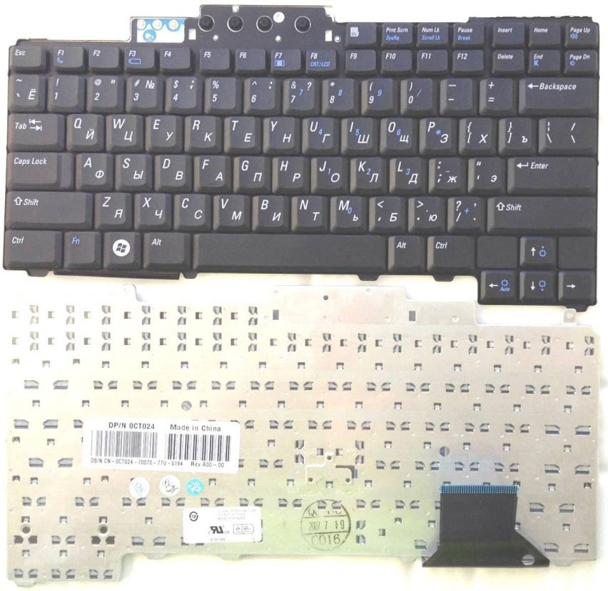 Клавиатура для ноутбука Dell Latitude D620 D630 D820 D830 M65 Series