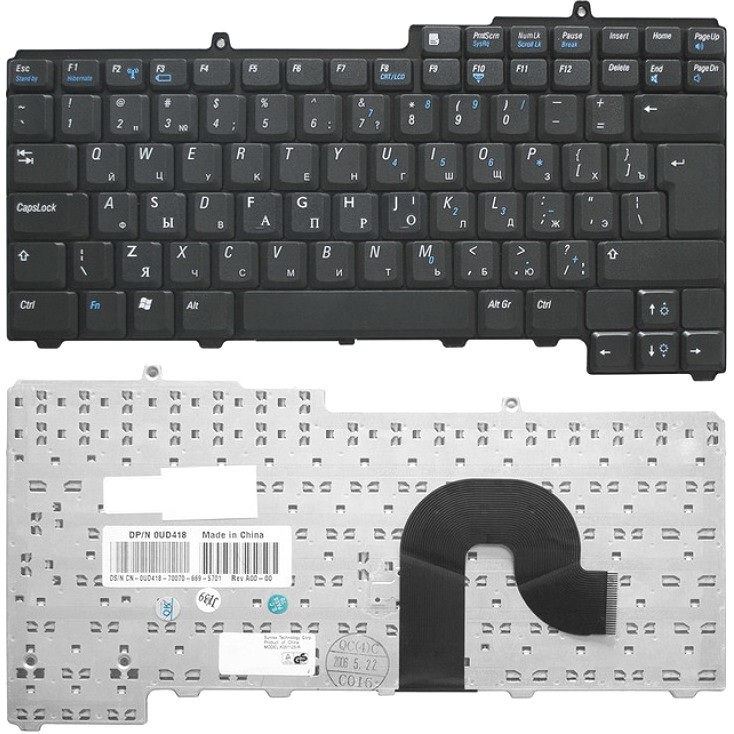 Клавиатура для ноутбука Dell Inspiron 1300 B120 B130 TD459 Series