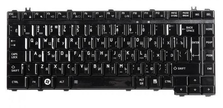 Клавиатура для ноутбука Toshiba Satellite A200 A300 L300 M200 M300 Series Черная