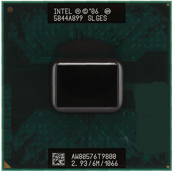 Процессор для ноутбука Intel CORE 2 DUO T9800 2.93GHZ 6MB 1066MHZ SLGES PGA478