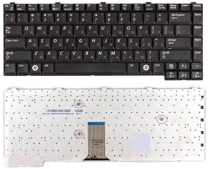 Клавиатура для ноутбука Samsung R39 R40 Series