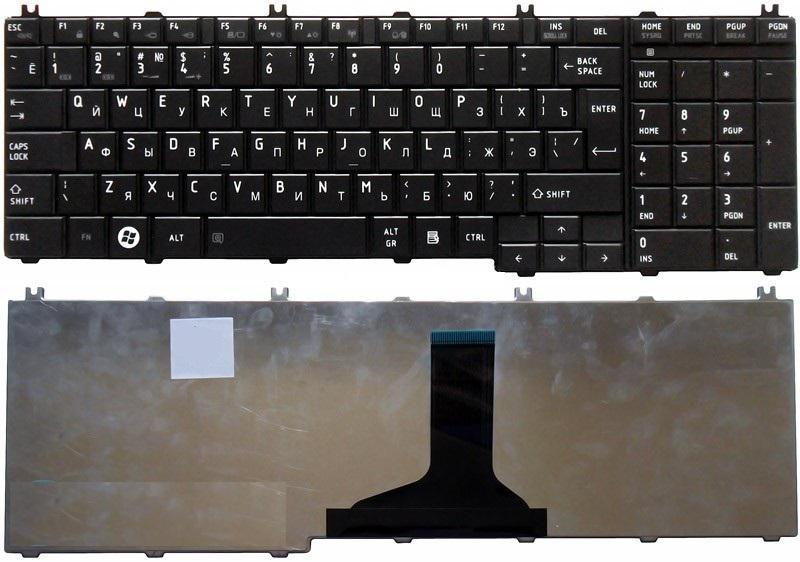Клавиатура для ноутбука Toshiba Satellite C650 C660 C670 L650 L670 L750 Series.
