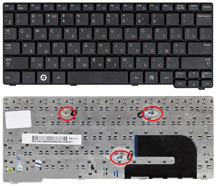 Клавиатура для ноутбука Samsung N145 N150 NB30 Series