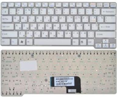 Клавиатура для ноутбука Sony Vaio VPC-CW VGN-CW Series белая
