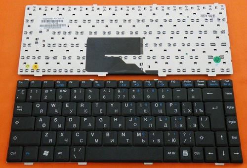 Клавиатура для ноутбука MSI S250 S260 S261 S262 S262W S270 S271 S300 (чёрная) рус.