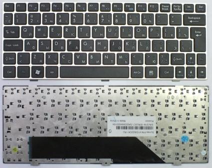 Клавиатура для ноутбука MSI U135 (чёрная)