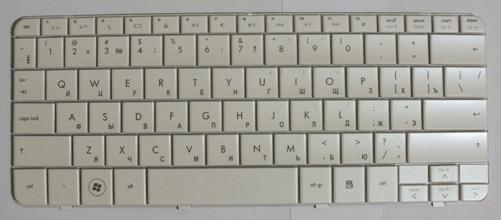 Клавиатура для ноутбука HP Pavilion dv2-1000 dv2-1100 dv2-1200 series (белая) англ.
