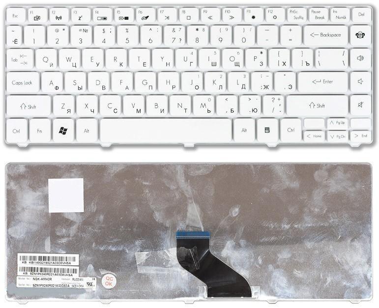 Клавиатура для ноутбука Packard Bell EasyNote NM85 NM87 Series Белая.