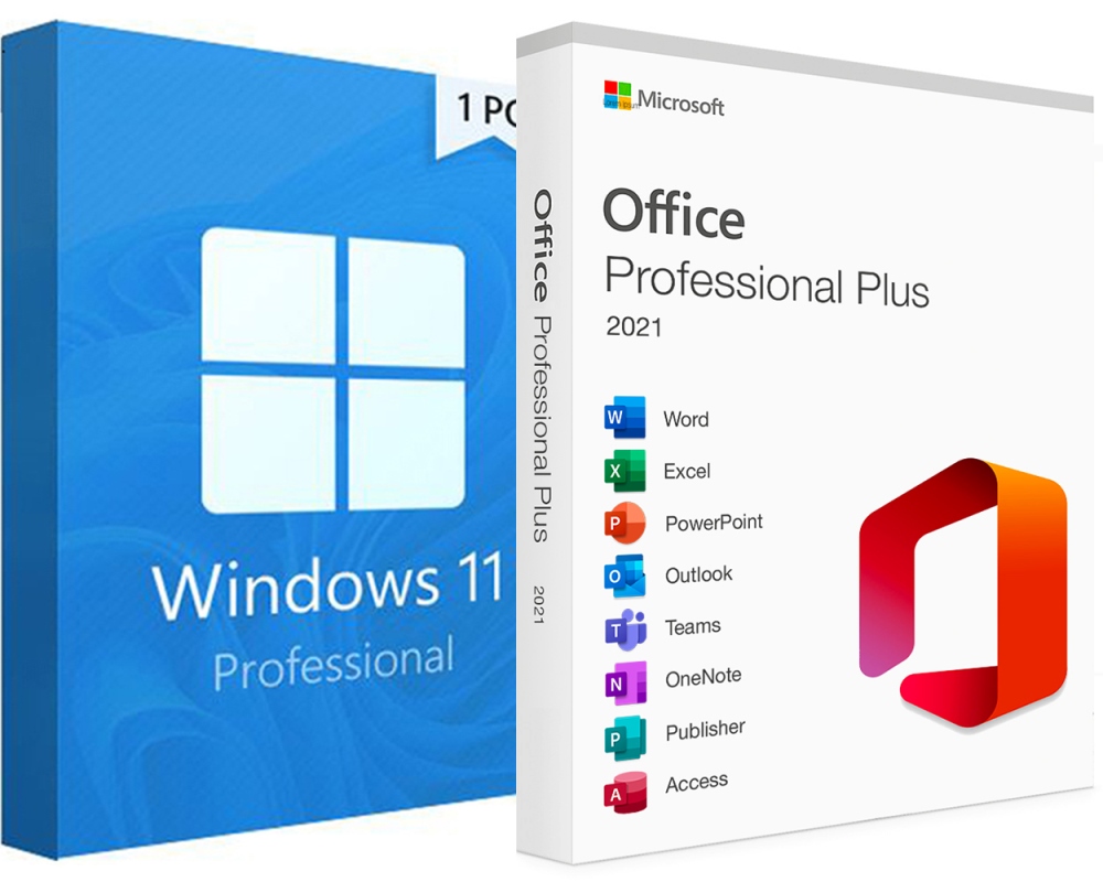 Microsoft Windows 11 Pro + Office 2021 Professional Plus
