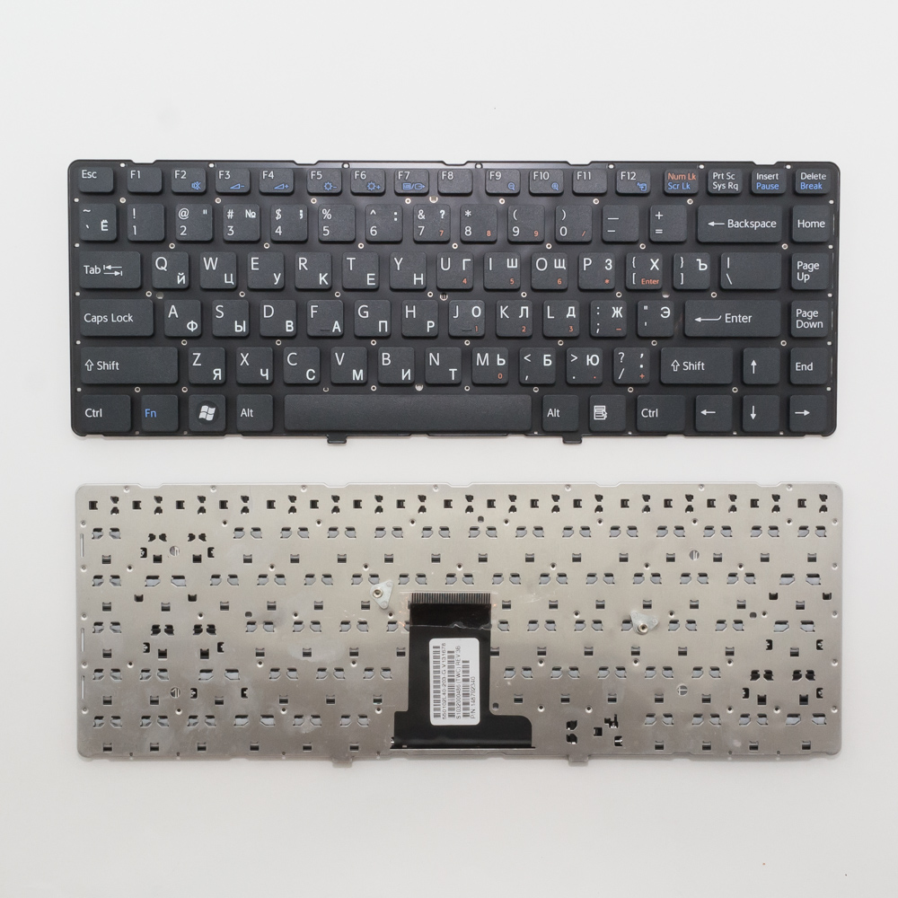 Клавиатура для ноутбука Sony VPC-EA черная без рамки