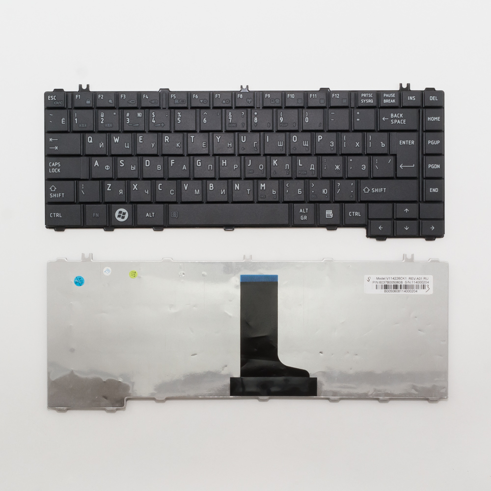 Клавиатура для ноутбука Toshiba C600, C640, L600 черная