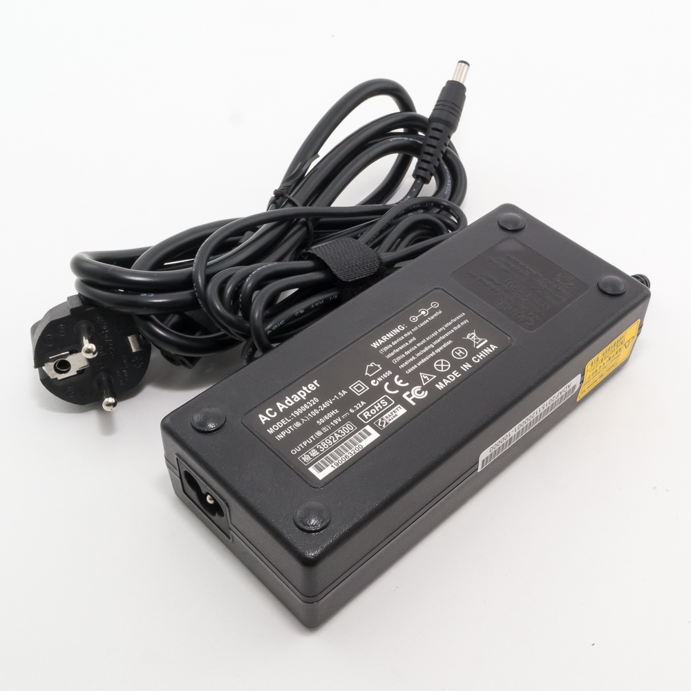 Зарядка для ноутбука Toshiba 19V 6.3A (120W) 5.5x2.5мм