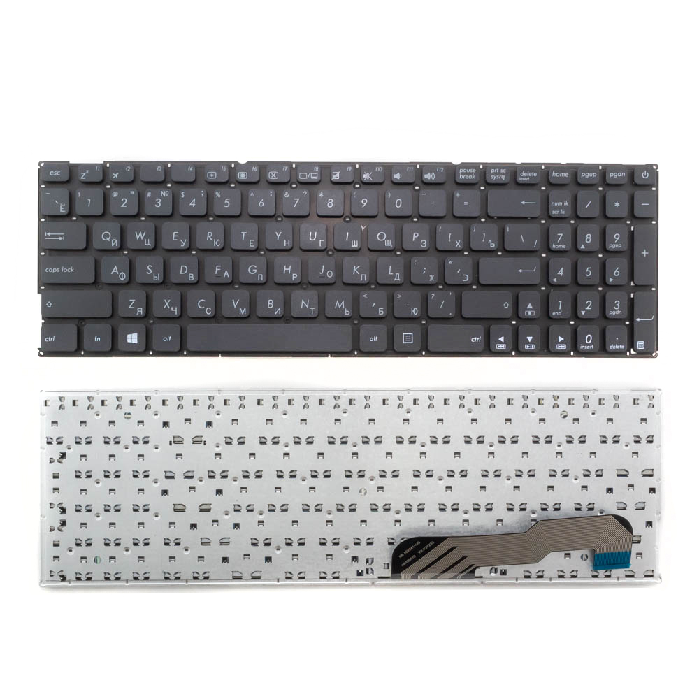 Клавиатура для ноутбука Asus D541N, X541, X541U черная без рамки