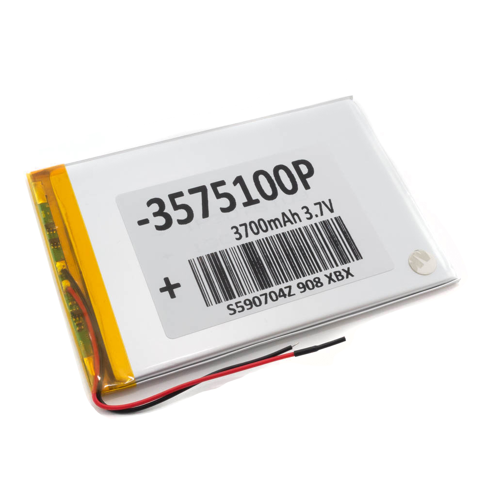 Аккумулятор 3.7v 3700mAh 110x75x3.5 мм (2 pin)