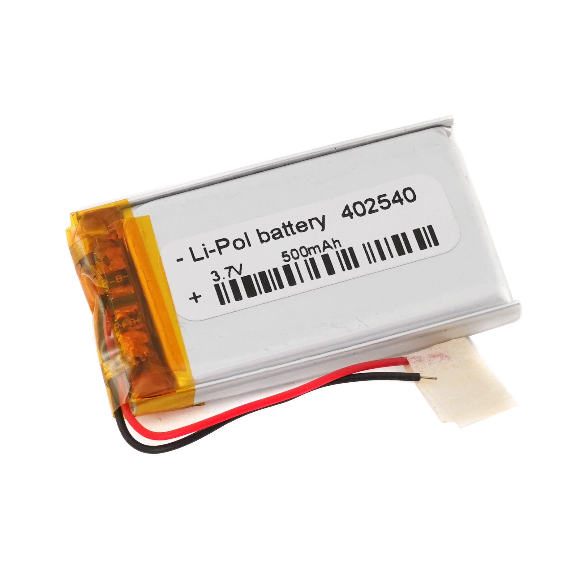 Аккумулятор 3.7v 500mAh 40x25x4 мм (2 pin)
