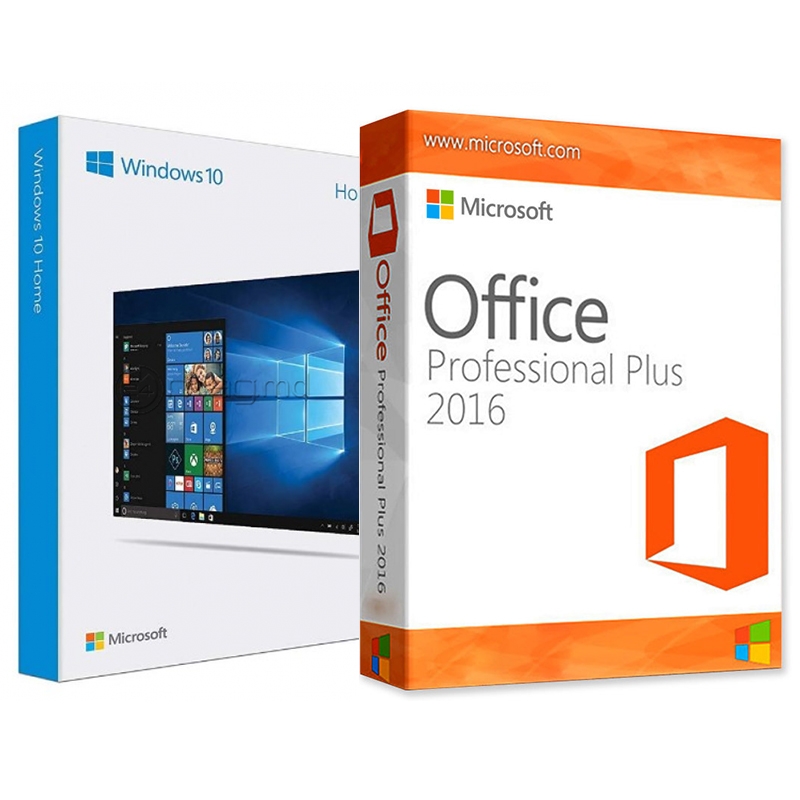 Microsoft Windows 10 Home + Office 2016 Professional Plus