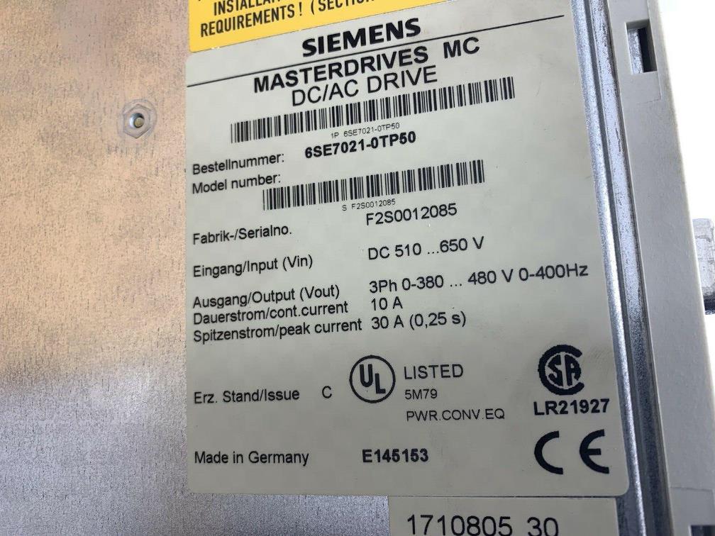 Siemens 6SE70210TP50
